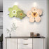 Flowers in pastel colour wall clock- imported